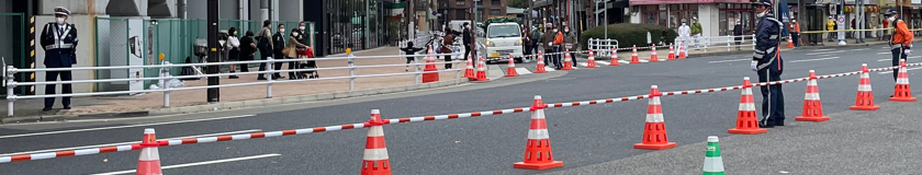 神戸マラソン2022の交通誘導・雑踏警備の写真