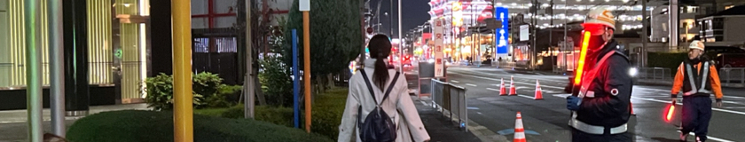 大阪府守口市大日町での交通誘導警備の写真