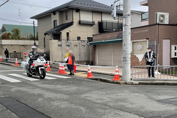 京都マラソンと大阪マラソンで一般車、歩行者、ランナーの安全確保に従事