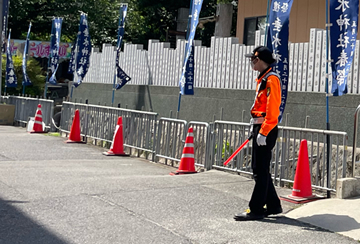 垂水神社 春季大祭での警備業務の様子(2025.05.20)